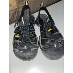 KEEN Men's Newport H2 Water Sport Hybrid Sandal Navy Yellow Size US 10